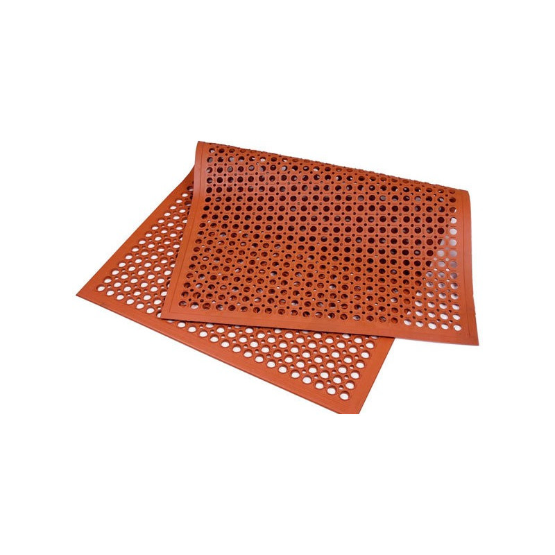 Alfombra Antifatiga Goma Roja 91X152X0.5Cm