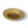 Cesta Polyrattan Ovalada Beige | 18x12x5cm