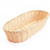 Cesta Polyrattan Ovalada Beige | 38x15x7.6cm