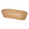 Cesta Polyrattan Ovalada Beige | 38x15x7.6cm