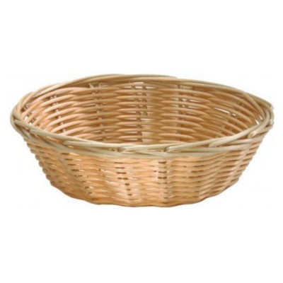 Cesta Polyrattan Redonda Beige | Ø17.8x5cm