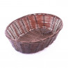Cesta Polyrattan Ovalada Marron | 25x17x6cm