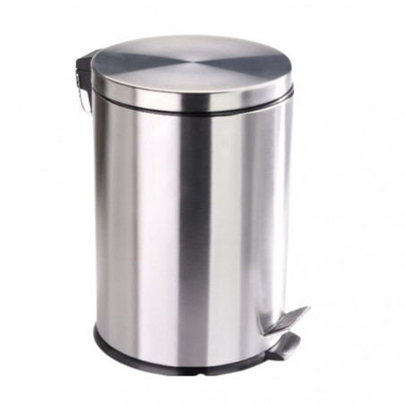 Basurero Inoxidable 12 Litros Tapa+Pedal