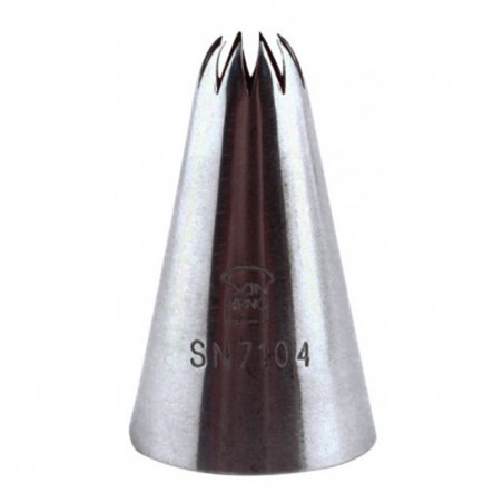 Boquilla Rizada 10P Inox Ø10Xø25X40Mm Sanneng Sn7104