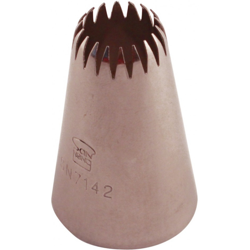 Boquilla Rizada 18P Inox Ø15Xø24X40Mm Sanneng Sn7142