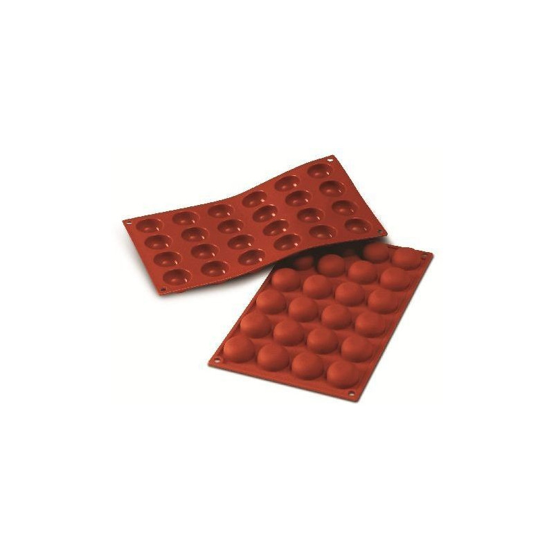 Molde Silicon 24 Media Esfera Ø3.4X1.6Cm Silikomart