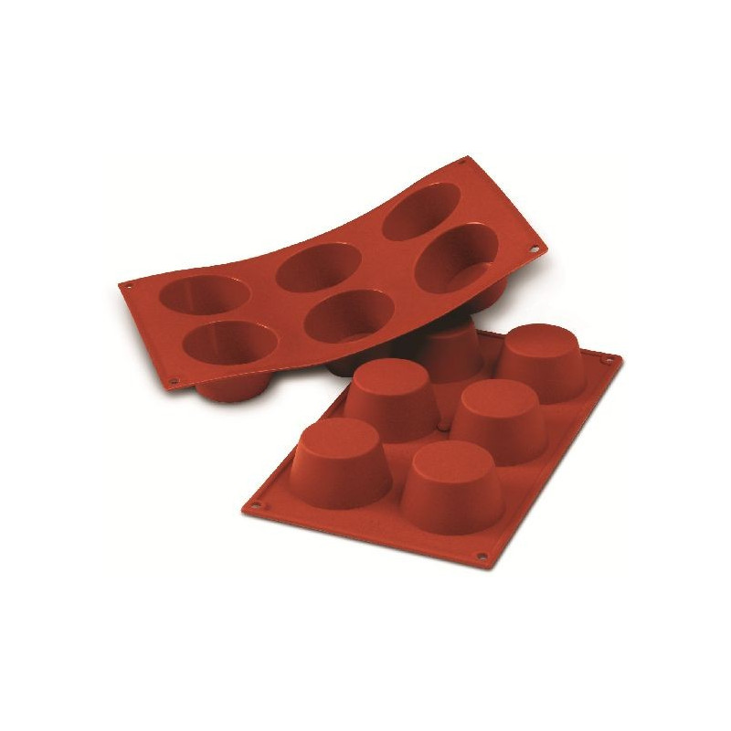 Molde Silicon 6 Muffins Ø6.9X3.5Cm Silikomart