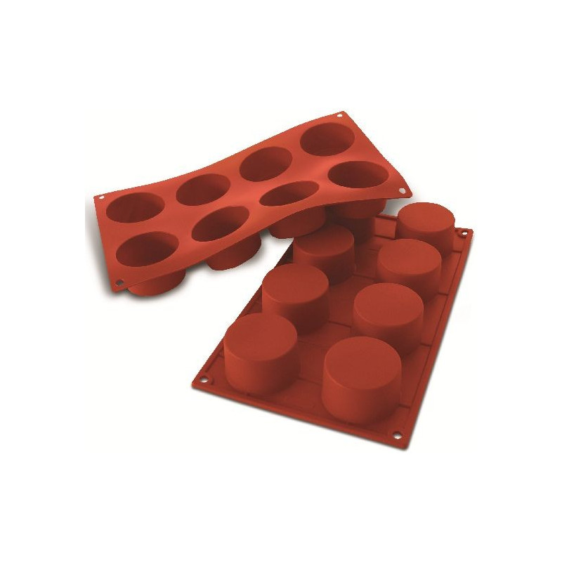 Molde Silicon 8 Cilindros Ø6X3.5Cm Silikomart