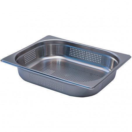 Depósito gastronorm perforado 1/2 6.5cm acero inoxidable 0.6mm Big Chef