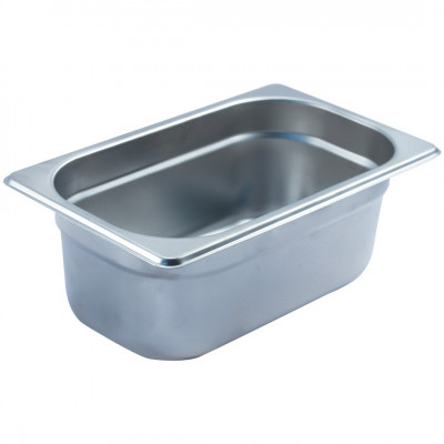Depósito gastronorm 1/4 10cm acero inoxidable 0.6mm Big Chef