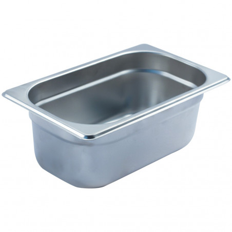 Depósito gastronorm 1/4 10cm acero inoxidable 0.6mm Big Chef