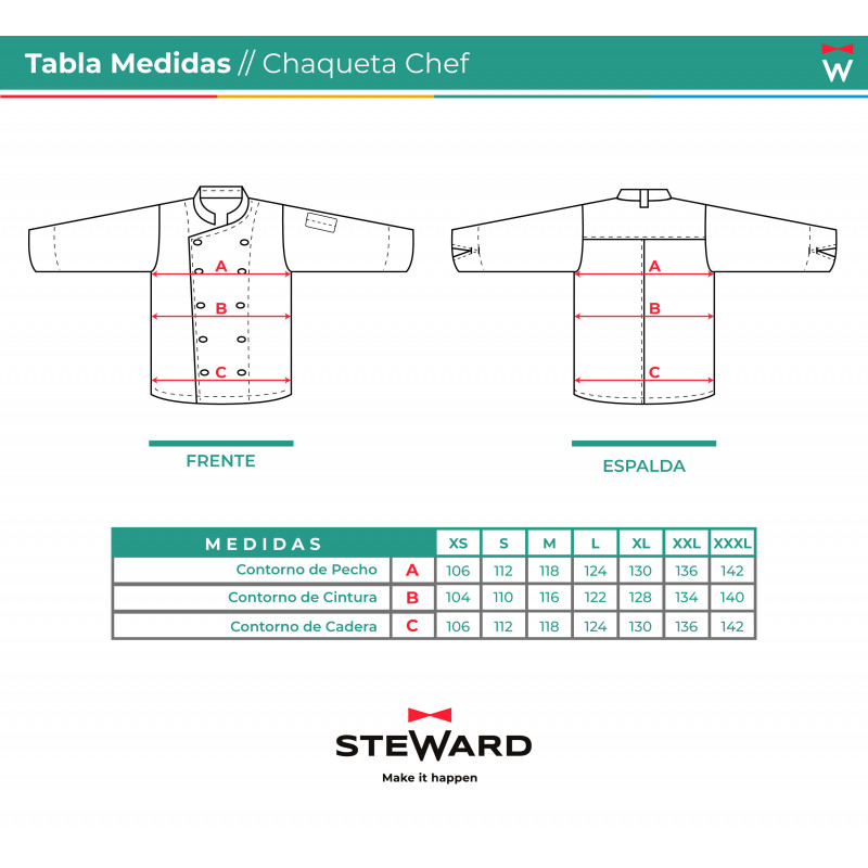Venta de Chaqueta Chef Urban Terracota | Steward.cl