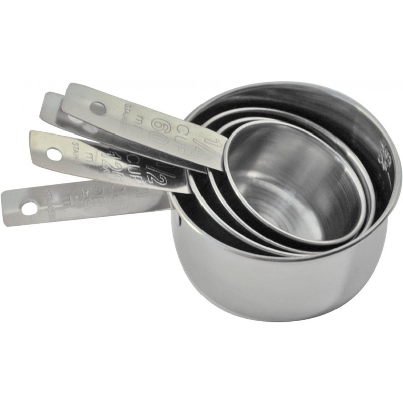 Taza Medidora Inox 60/250Ml Tablecraft Set 4Pzs