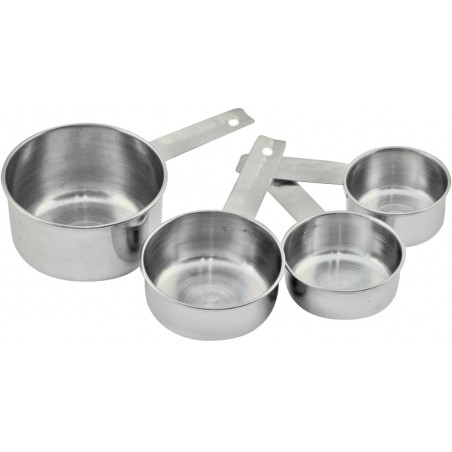 Taza Medidora Inox 60/250Ml Tablecraft Set 4Pzs