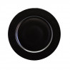 Set plato 28cm 3 piezas porcelana negra Eclipse