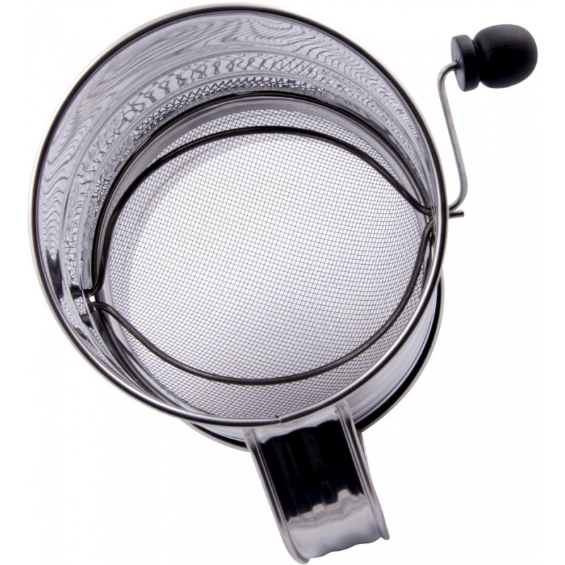 Espolvoreador Harina 750Ml Inox C/Manivela