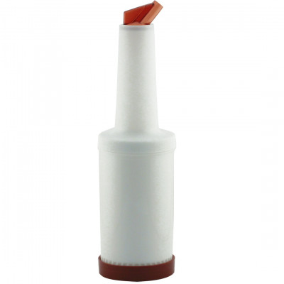 Botella Bar 1L Plast Transp C Lar C/Dosif