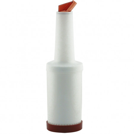 Botella Bar 1L Plast Transp C Lar C/Dosif